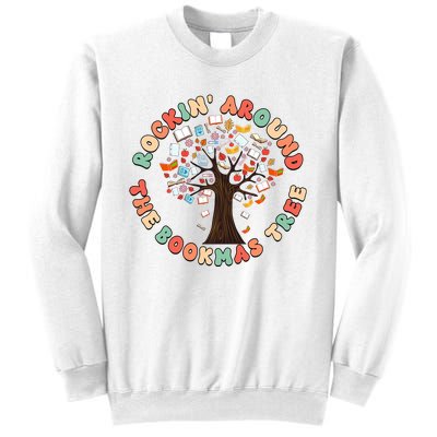 Funny The Bookmas Tree Book Lover Sweatshirt