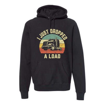 Funny Trucker Big Rig Semi Trailer Truck Driver Gift Premium Hoodie