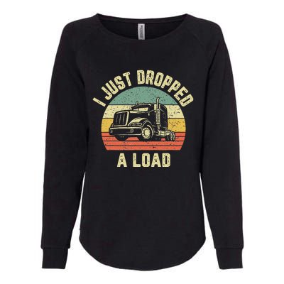 Funny Trucker Big Rig Semi Trailer Truck Driver Gift Womens California Wash Sweatshirt