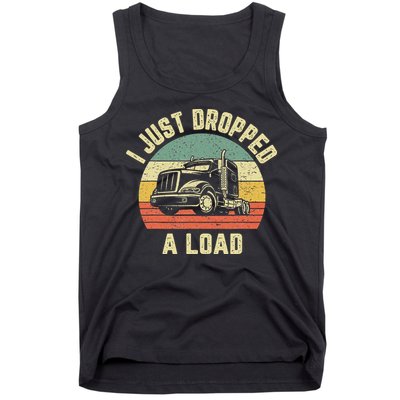 Funny Trucker Big Rig Semi Trailer Truck Driver Gift Tank Top