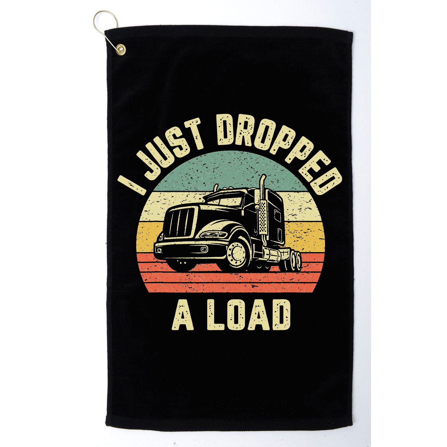 Funny Trucker Big Rig Semi Trailer Truck Driver Gift Golf Towel