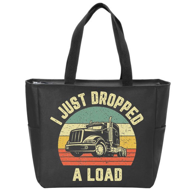 Funny Trucker Big Rig Semi Trailer Truck Driver Gift Zip Tote Bag