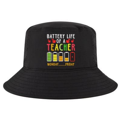 Funny Teacher Battery Life Teacher Battery Life Of A Teacher Meaningful Gift Cool Comfort Performance Bucket Hat