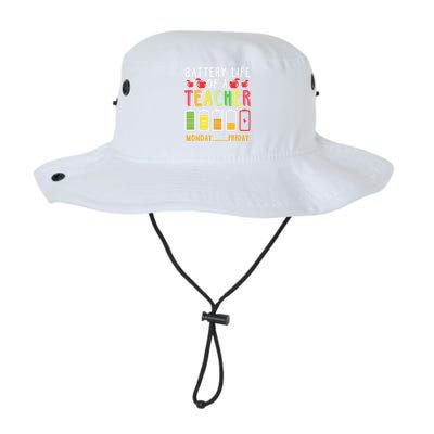 Funny Teacher Battery Life Teacher Battery Life Of A Teacher Meaningful Gift Legacy Cool Fit Booney Bucket Hat