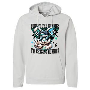 Forget The Bunnies IM Chasing Hunnies Easter Performance Fleece Hoodie