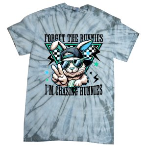 Forget The Bunnies IM Chasing Hunnies Easter Tie-Dye T-Shirt