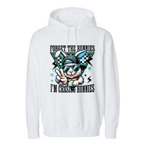 Forget The Bunnies IM Chasing Hunnies Easter Garment-Dyed Fleece Hoodie