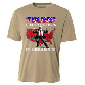 Funny Trump Better Coverage Than 5g Can You Hear Us Now Cooling Performance Crew T-Shirt