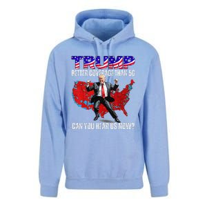 Funny Trump Better Coverage Than 5g Can You Hear Us Now Unisex Surf Hoodie