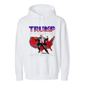 Funny Trump Better Coverage Than 5g Can You Hear Us Now Garment-Dyed Fleece Hoodie