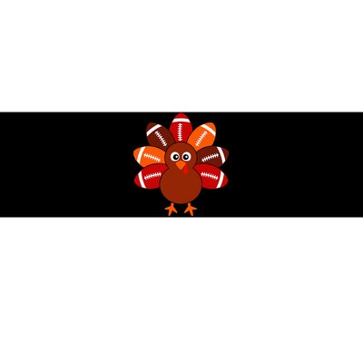 Football Turkey Balls Thanksgiving Women Bumper Sticker