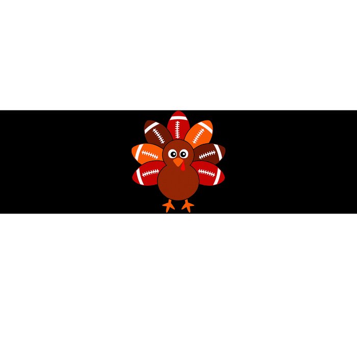 Football Turkey Balls Thanksgiving Women Bumper Sticker