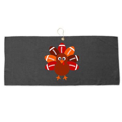 Football Turkey Balls Thanksgiving Women Large Microfiber Waffle Golf Towel