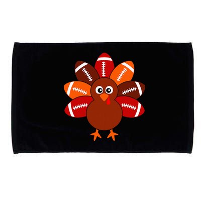 Football Turkey Balls Thanksgiving Women Microfiber Hand Towel