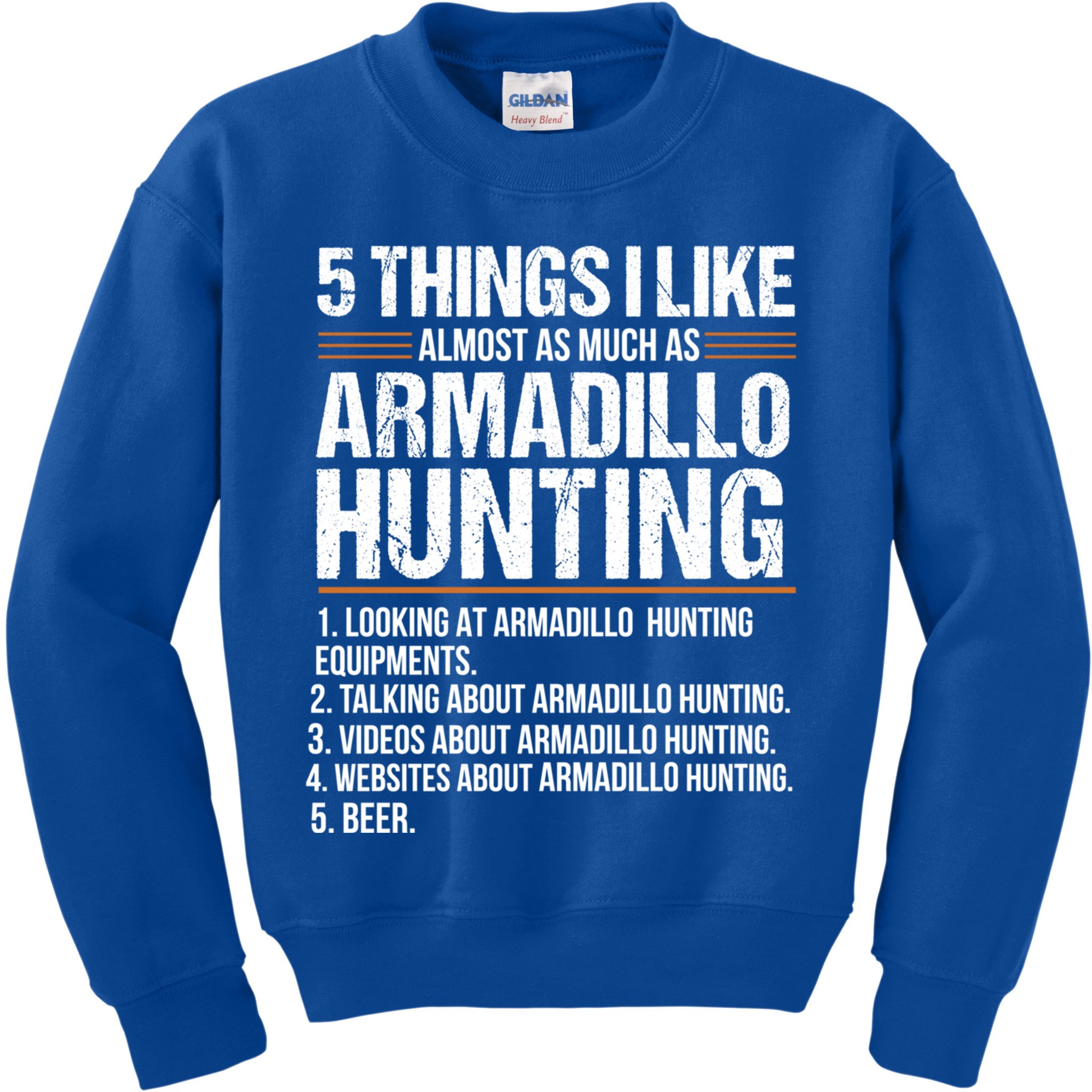 Funny Things Beer Armadillo Possum Hunting Hunter Beer Gift Cute Gift Kids Sweatshirt