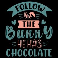 Follow The Bunny He Has Chocolate Funny Easter Wool Snapback Cap