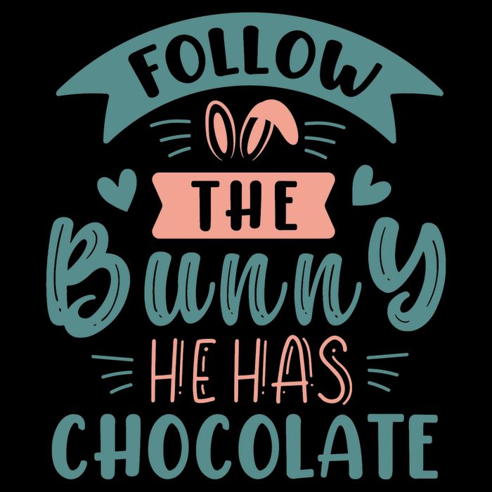 Follow The Bunny He Has Chocolate Funny Easter Wool Snapback Cap