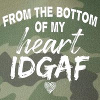 From The Bottom Of My Heart IDGAF Legacy Tie Dye Trucker Hat