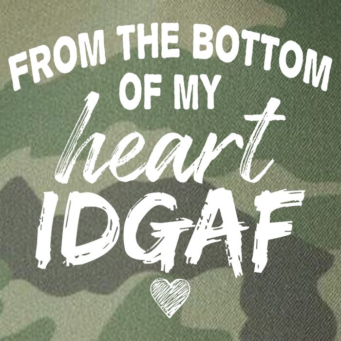 From The Bottom Of My Heart IDGAF Legacy Tie Dye Trucker Hat