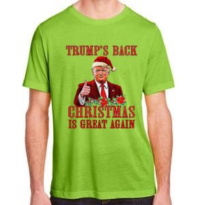 Funny Trump Back Santa Claus Make Christmas Great Again 2024 Adult ChromaSoft Performance T-Shirt