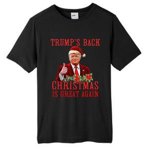 Funny Trump Back Santa Claus Make Christmas Great Again 2024 Tall Fusion ChromaSoft Performance T-Shirt