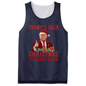 Funny Trump Back Santa Claus Make Christmas Great Again 2024 Mesh Reversible Basketball Jersey Tank