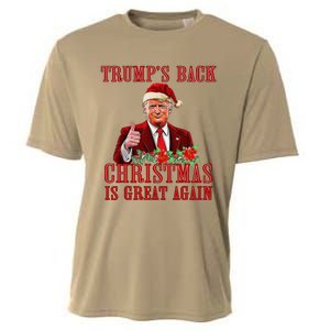 Funny Trump Back Santa Claus Make Christmas Great Again 2024 Cooling Performance Crew T-Shirt