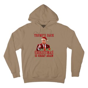 Funny Trump Back Santa Claus Make Christmas Great Again 2024 Hoodie