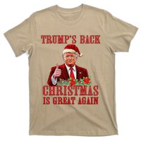 Funny Trump Back Santa Claus Make Christmas Great Again 2024 T-Shirt