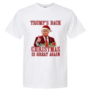 Funny Trump Back Santa Claus Make Christmas Great Again 2024 Garment-Dyed Heavyweight T-Shirt