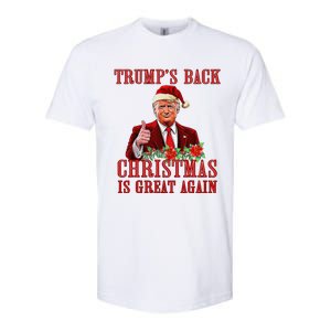 Funny Trump Back Santa Claus Make Christmas Great Again 2024 Softstyle CVC T-Shirt