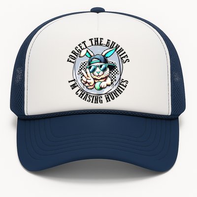 Forget The Bunnies IM Chasing Hunnies Easter Bunny Boy Trucker Hat