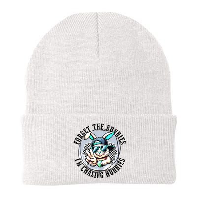 Forget The Bunnies IM Chasing Hunnies Easter Bunny Boy Knit Cap Winter Beanie