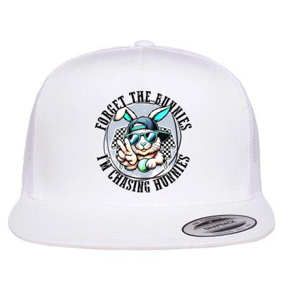 Forget The Bunnies IM Chasing Hunnies Easter Bunny Boy Flat Bill Trucker Hat