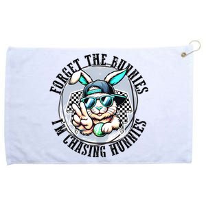 Forget The Bunnies IM Chasing Hunnies Easter Bunny Boy Grommeted Golf Towel