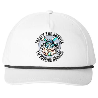 Forget The Bunnies IM Chasing Hunnies Easter Bunny Boy Snapback Five-Panel Rope Hat