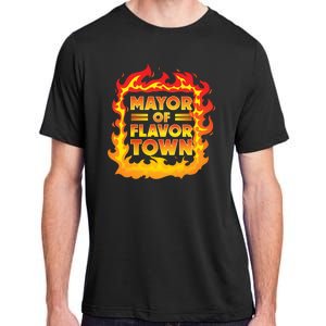 Flavor Town Cooking Guy Fieri BBQ  Adult ChromaSoft Performance T-Shirt