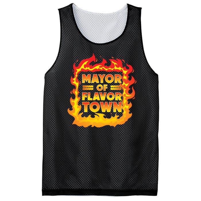 Flavor Town Cooking Guy Fieri BBQ  Mesh Reversible Basketball Jersey Tank