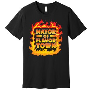 Flavor Town Cooking Guy Fieri BBQ  Premium T-Shirt