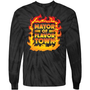 Flavor Town Cooking Guy Fieri BBQ  Tie-Dye Long Sleeve Shirt