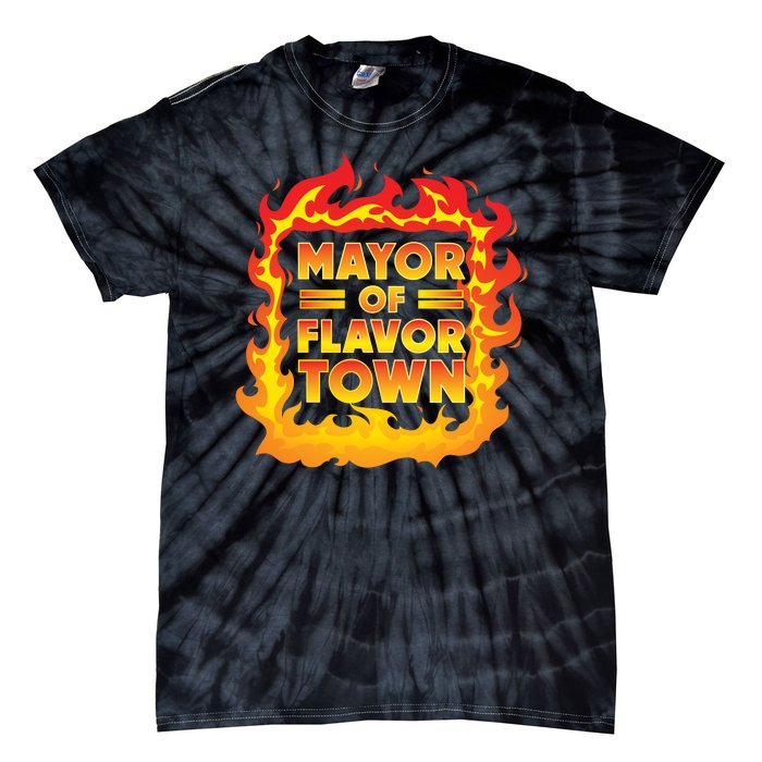 Flavor Town Cooking Guy Fieri BBQ  Tie-Dye T-Shirt