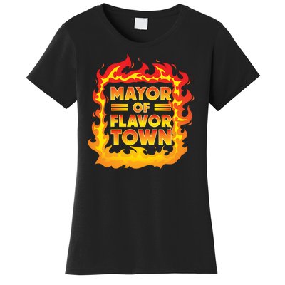 Flavor Town Cooking Guy Fieri BBQ  Women's T-Shirt