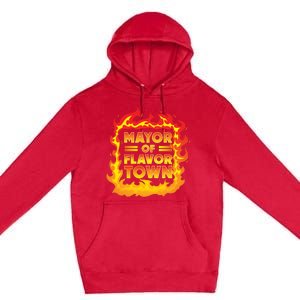 Flavor Town Cooking Guy Fieri BBQ  Premium Pullover Hoodie