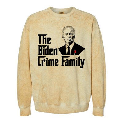 Funny The Biden Crime Family Anti Biden Liberals Democrats Colorblast Crewneck Sweatshirt