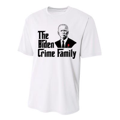 Funny The Biden Crime Family Anti Biden Liberals Democrats Performance Sprint T-Shirt