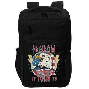 Freedom Tour Born To Be Free 4th Of July 1776 Eagle USA Flag Impact Tech Backpack