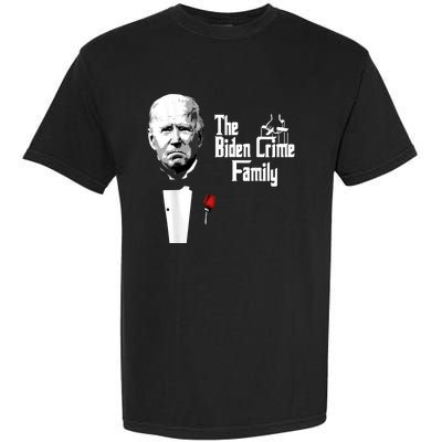 Funny The Biden Crime Family Anti Biden Liberals Democrats Garment-Dyed Heavyweight T-Shirt