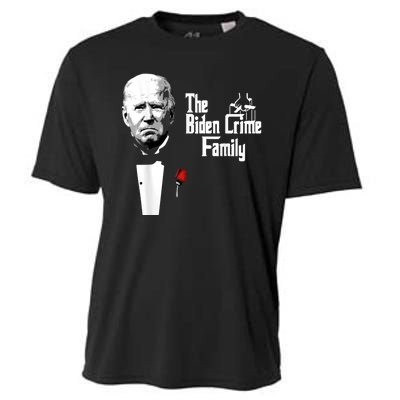 Funny The Biden Crime Family Anti Biden Liberals Democrats Cooling Performance Crew T-Shirt