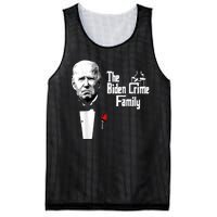 Funny The Biden Crime Family Anti Biden Liberals Democrats Mesh Reversible Basketball Jersey Tank