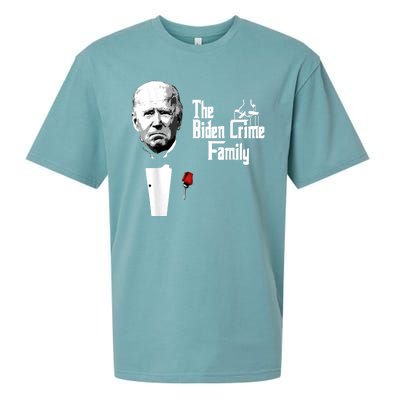 Funny The Biden Crime Family Anti Biden Liberals Democrats Sueded Cloud Jersey T-Shirt